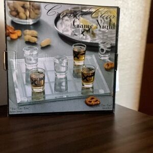 Crystal Clear Tic-Tac-Toe Shot Glass Game